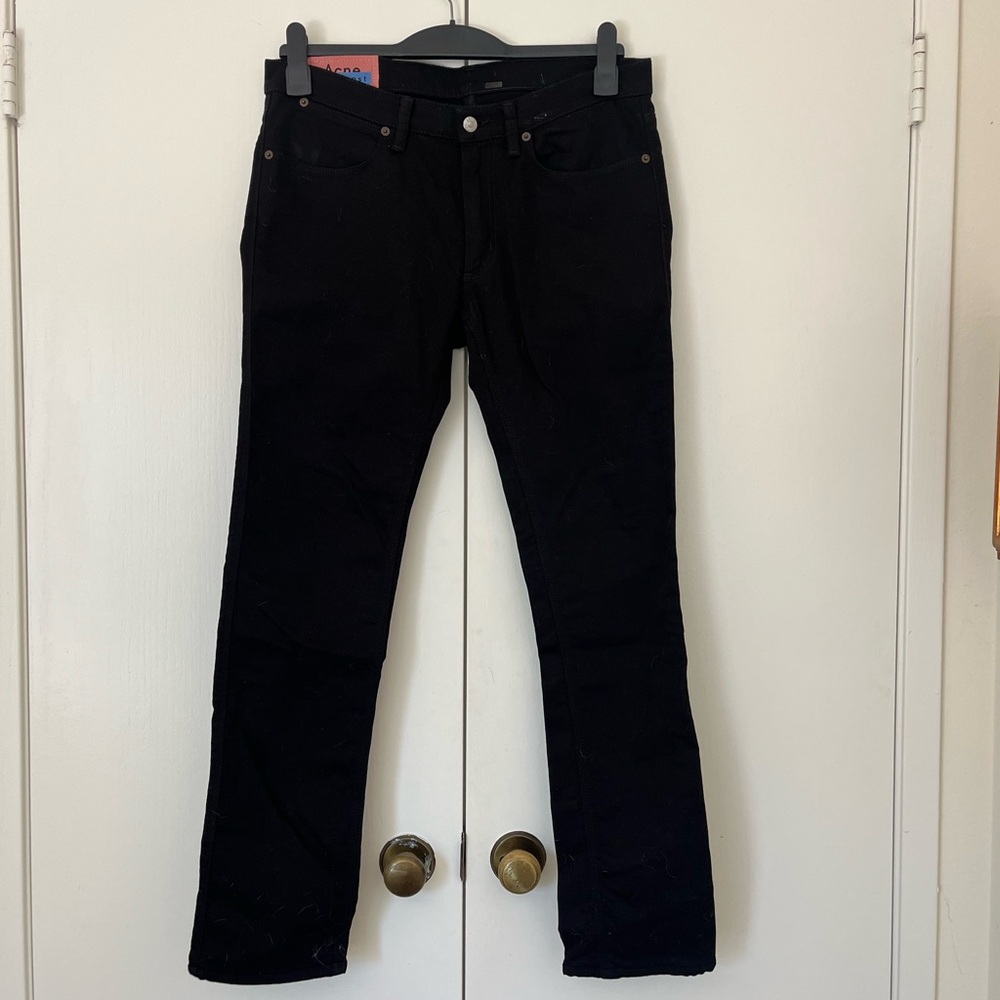 Acne Studios, Bla Konst Max Stay Black Slim Fit Denim